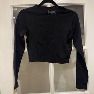 Unlabeled Black Long Sleeve Women's Top